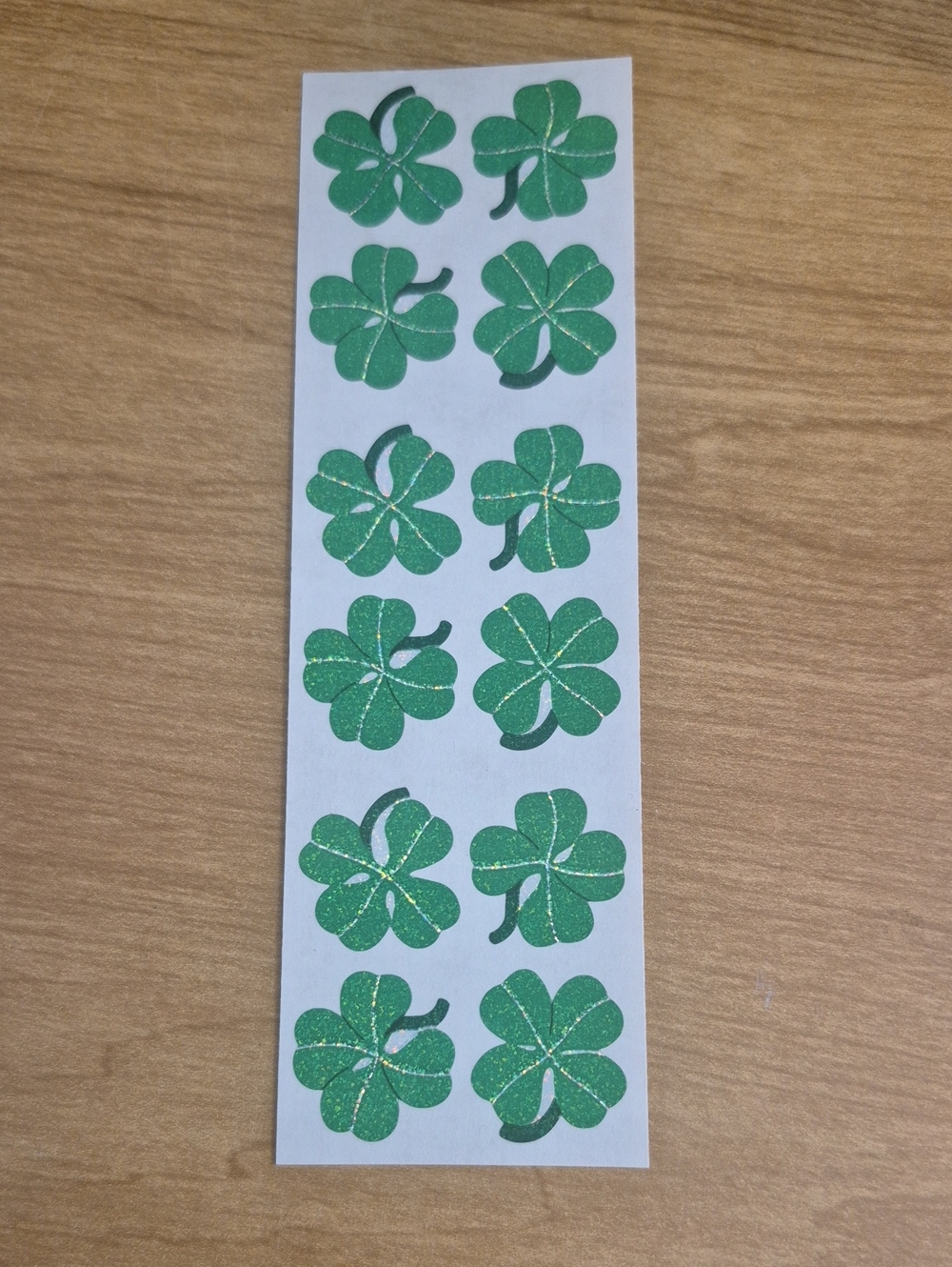 Green Four-Leaf Clover Sticker Sheet - Home Art